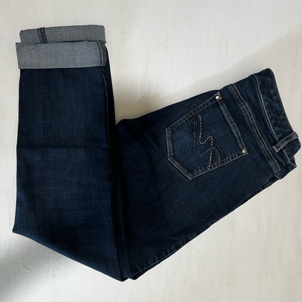 Blue jesn capri White House Black Market 4S